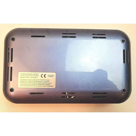 PhoneSoap V3 UV Cellphone Sanitizer Periwinkle w/ Power Cord Box - Picture 13 of 14